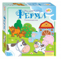 Фото товара - МоиПервыеИгры Развивающая игра "Ферма" (Baby Step)  (шнурки с фигурками, планшет, карточки с заданиями, в коробке, от 1,5 лет) 89805, (Степ Пазл)