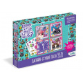 Маленькое фото товара - Пазлы набор 100 дет. Littlest Pet Shop. Дизайн-студия. Счастливые зверушки (4в1) (4 рамки, элементы для украшения) 04415, (ООО "Оригами"). Вариант №1