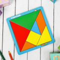 Маленькое фото товара - WoodLandToys Головоломка 2.0 Танграм (14*14см, рамка-вкладыш, в ассорт., дерево, от 3 лет) 083211, (ООО "СИБИРСКИЙ СУВЕНИР"). Вариант №1