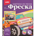 Фото товара - LORI Фреска Картина из песка. Джип (самоклеящаяся основа, цветной песок, рамка) (в коробке) (от 7 лет) Кп068, (ООО "7-Я")