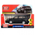 Фото товара - Модель Инерционная Технопарк Toyota Land Cruiser (12,5см, металл, открываются двери, черная матовая, в коробке) CRUISER-BE, (Shantou City Daxiang Plastic Toy Products Co., Ltd)
