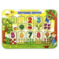 Фото товара - WoodLandToys Изучаем цифры. Огород (19 деталей, рамка-вкладыш) (дерево) (от 3 лет) 150104, (ООО "СИБИРСКИЙ СУВЕНИР")