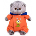 Фото товара - Budi Basa Мягкая Игрушка Кот Басик BABY в комбинезоне с монстриком (20см, в подарочной коробке) BB-075, (ООО "МПП")