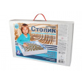 Фото товара - Столик для рисования песком (40*30*7см, песок, usb провод, с голубой подсветкой, в коробке, от 10 лет) 04473, (ООО "Десятое королевство")