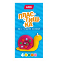 Фото товара - LORI Пластишка Тесто для лепки. Набор №22 (4 цвета по 50гр, в коробке, от 4 лет) Тдл034, (ООО "7-Я")