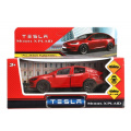 Фото товара - Модель Инерционная Технопарк Tesla model x plaid (12см, металл, открываются двери, красный, в коробке, от 3 лет) MODELX-12-RD, (Shantou City Daxiang Plastic Toy Products Co., Ltd)