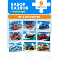 Фото товара - ПазлыМакси набор 6 дет. Транспорт (9в1) П54-8239, (Рыжий кот)