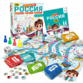 Фото товара - Настольная Игра Родная игрушка. Россия. Я люблю свою страну (224 карточки, 72 жетона, фишки, кубик, в коробке, от 7 лет) 03384, (ООО "Русский стиль")