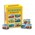 Фото товара - Кубики Пластиковые 6шт. Машинки К06-8032, (Рыжий кот)