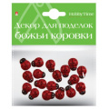 Маленькое фото товара - Декор из дерева "БОЖЬИ КОРОВКИ" 12х15 мм 2-363/12 Альт. Вариант №1