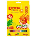 Маленькое фото товара - Карандаши 18цв  трехгранные КТКМ18 Каляка-Маляка. Вариант №1