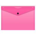 Фото товара - Папка с кнопкой  А5 180мкм 248х169мм Double Neon DNEPK804A5PINK розовая (1481942) Бюрократ