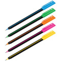 Фото товара - Ручка шариковая 0.7мм "Stick Soft Touch" синяя, корпус ассорти 19700/50BX Luxor