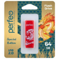 Фото товара - ФЛЕШ-накопитель (USB) PERFEО  64GB C04 Красный Лев