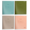 Фото товара - Тетрадь  12л клетка "МОНОТОННЫЕ ЦВЕТА" ВД-лак ТШК12-МЦ SchoolФормат