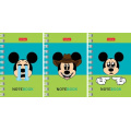 Фото товара - Записная книжка на спирали А7  40л клетка "Mickey emojis" (087525) Хатбер