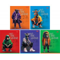 Фото товара - Тетрадь  48л клетка пластиковая обложка "COOL Animals" (089033) Хатбер