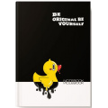 Маленькое фото товара - Записная книжка А6+ 80л клетка "Уточка" 14390 Academy style. Вариант №1