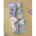 Фото товара - Закладки фигурные с клеевым краем "Meow paw" 20л. MS_54265 MESHU