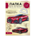 Фото товара - Папка для черчения, рисования и графики А4 10л цв. обложка Пчр2 Гранит