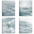 Фото товара - Записная книжка А6  32л клетка LXNBA6-SDC ЛАЙТ "ЗВУК ОБЛАКОВ/SOUND IN CLOUDS" софт тач, двойная обложка LOREX