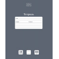 Маленькое фото товара - Тетрадь  18л линия "НЬЮТОН ПАСТЕЛЬ. Серый агат" (091741) 05060 Хатбер. Вариант №1