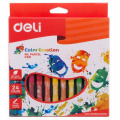 Фото товара - Пастель масляная 24цв EC20120 "Color Emotion" к/уп (410946) Deli