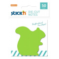 Маленькое фото товара - Бумага для заметок с клеевым краем Stick`n 50л "Белка" зеленый 21771 (1065725) Hopax. Вариант №1