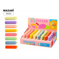Фото товара - Ластик "Карандаш" фигурный 8 цветов 1.5х1.5х6.5 см ПВХ TB6580 Mazari