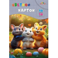 Фото товара - Набор цветного картона А4 10л 10цв "Забавные  друзья" в папке С9288-04 АппликА