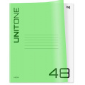 Фото товара - Тетрадь  48л клетка пластиковая обложка "UniTone. Neon" неон салатовый Т5ск48_пл 12471 BG
