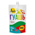 Фото товара - Гуашь 250 мл зеленая(green) 614 "Учись" группа 2 дой-пак с штуцером LGD-250 Лео