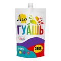 Фото товара - Гуашь 250 мл фиолетовая(violet) 409 "Учись" Группа 4 дой-пак с штуцером LGD-250 Лео