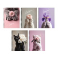 Фото товара - Тетрадь  96л клетка на спирали "Котики и Цветы/Cat&Flowers" ТС2Л969679 Listoff