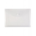 Фото товара - Папка с кнопкой А4 горизонтальная с расширением ПВХ, 180 мкм, прозрачная 2980 ДПС