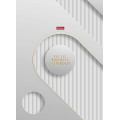 Фото товара - Бизнес-блокнот А4 160л клетка "Бархатный стиль_белый" 5цв.блок, тв.переп. (093780) 35518 Хатбер