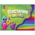 Фото товара - Пластилин  80шт 690 гр. (классич. 40шт + восковые 40шт.) + буклет 36С 2382-08 Луч