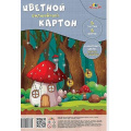 Фото товара - Набор цветного картона А4  6л 6цв волшебного "Волшебный лес" ПЭТ С2464-09 АппликА