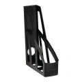 Фото товара - Лоток для бумаг вертикальный  75 мм "Лидер" черный ЛТ122, ЛТВ-30450 Стамм