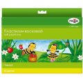 Фото товара - Пластилин восковой 16цв 240гр. "Пчелка" 280030 Гамма