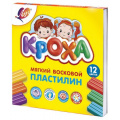 Фото товара - Пластилин восковой 12цв 180гр. "Кроха" 23С 1484-08 Луч