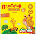 Фото товара - Пластилин восковой 12цв 180 гр. ПВКМ12 Каляка-Маляка