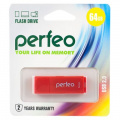 Фото товара - ФЛЕШ-накопитель (USB) PERFEO 64GB С04 Красный PERFEO
