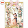 Фото товара - 50001411 С Днем Свадьбы! (открытка, гигант, текст, блестки, элемент декора), (Праздник)