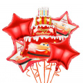 Фото товара - Букет из шаров "Happy birthday (С Днем рождения!), Чемпион" (5шт., фольга, с аксессуарами) 99461, (Xiongxian Meizhihai Latex Products Co., Ltd)