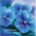 Фото товара - 50002281 Бирка для подарка "Чудесного настроения" (мини, двойная), (Праздник)