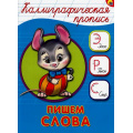 Маленькое фото товара - КаллиграфическаяПропись Пишем слова (А5) (64087), (Проф-Пресс, 2024), Обл, c.16. Вариант №1