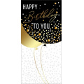 Фото товара - 1803426 Happy Birthday to you! (конверт для денег, текст, фольга), (Праздник)