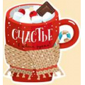 Фото товара - 9272100 Счастье в твоих руках! (мини, карточка, текст, вырубка), (ИмперияПоздр)
