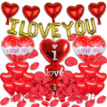 Маленькое фото товара - Набор из шаров "I love you" (32шт., гирлянда+букеты, фольга, латекс, с аксессуарами) CLW046, (Xiongxian Meizhihai Latex Products Co., Ltd). Вариант №1